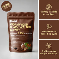 Wormwood Black Walnut Pumpkin Seed & Clove Softgels | For Gut Candida & Fungus