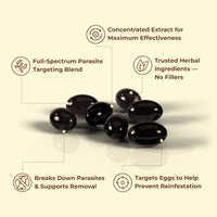 Wormwood Black Walnut Pumpkin Seed & Clove Softgels